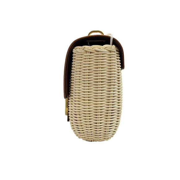 Valentino Garavani - NEW Stud Sign Wicker Shoulder Bag w/ Removable Strap - Picture 15 of 16